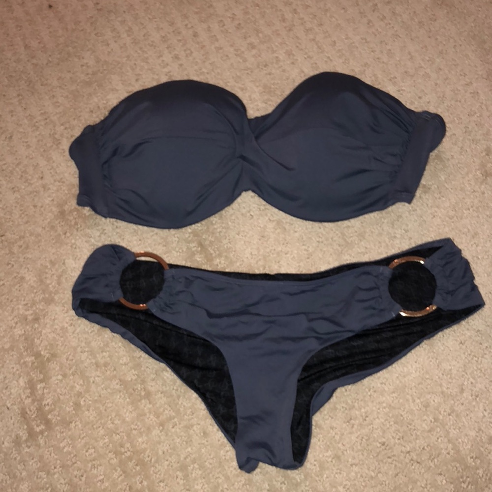 Victoria’s Secret grey and gold bathing suit